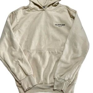 Talentless Tan color Black Graphic Print Circle Hoodie Sweatshirt Unisex